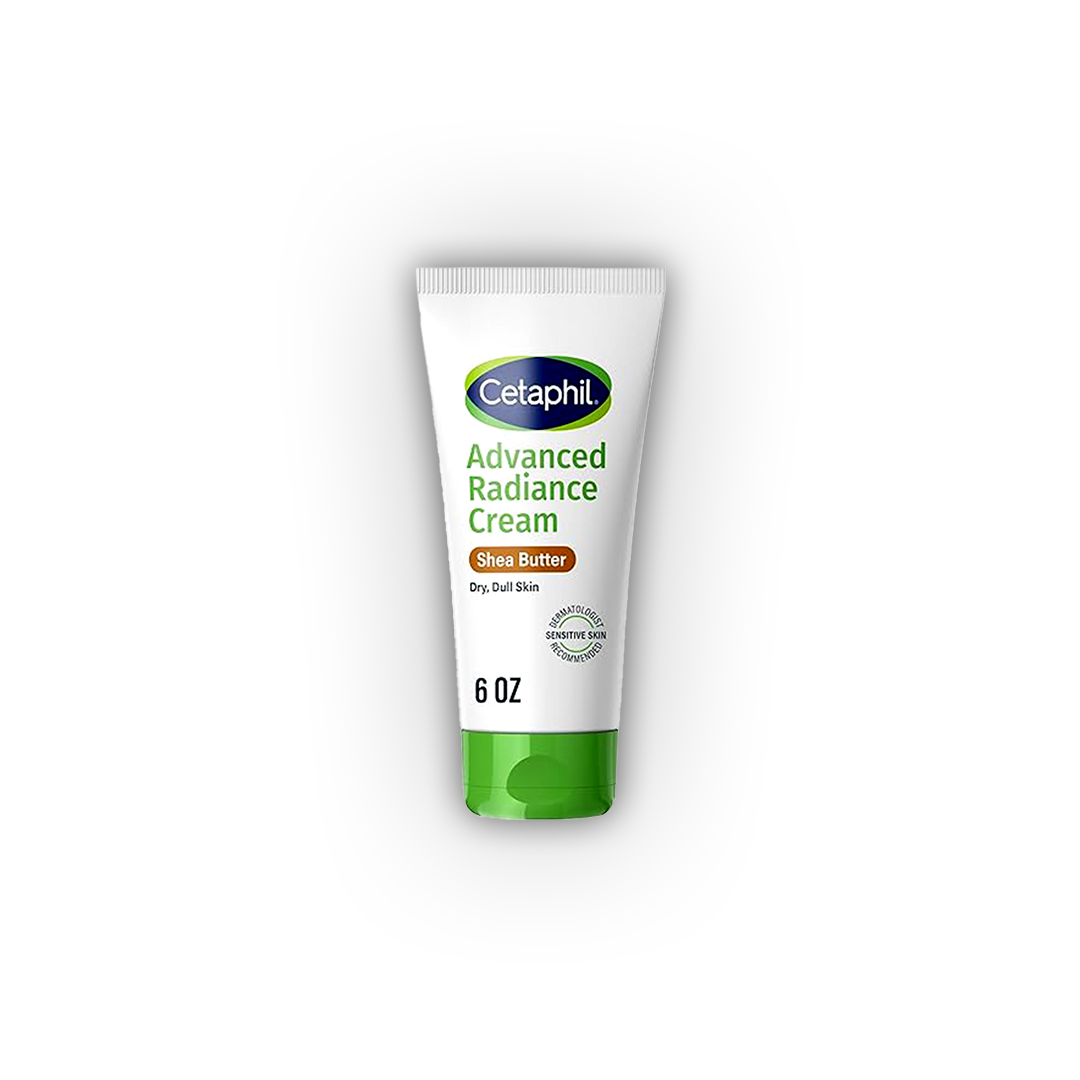 Cetaphil Advanced Radiance Cream with Shea Butter 6 oz | 48 Hour Hydration Face & Body Cream
