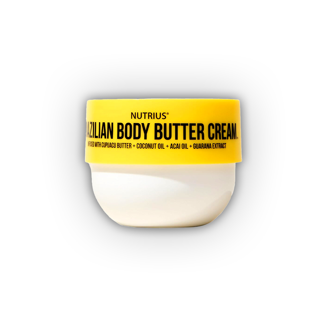 Nutrius Brazilian Body Butter Cream 6oz | Deep Nourishing Hydration Body Cream