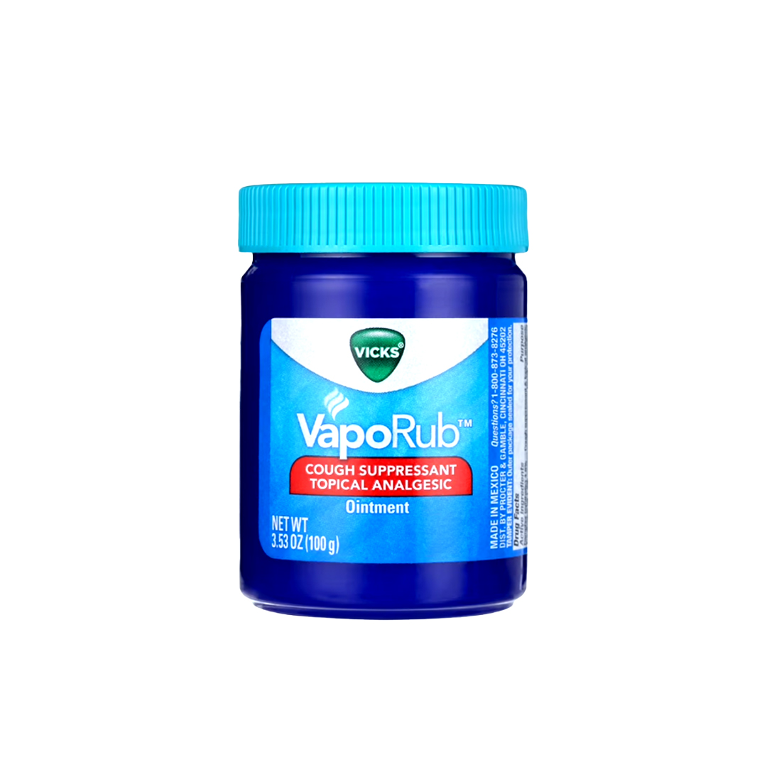 Vicks VapoRub Cough Suppressant Ointment 3.53oz x2 | Fast Relief Cold & Cough | USA Imported
